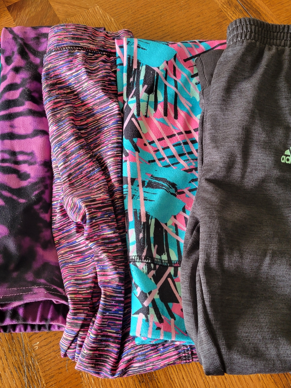 Bundle Of 5 Assorted Girls' Athletic Pants - Addidas, Athletics